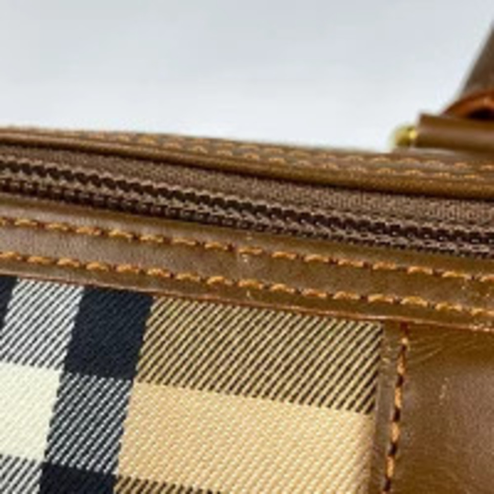 Burberry check 2way Shoulder Bag canvas brown - Picture 2 of 7